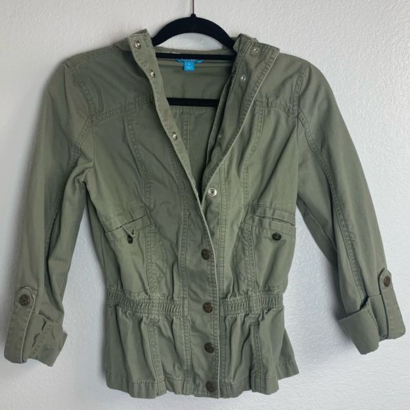 Nanette Lepore Lamour Military Anorak Utility Jacket M - Picture 5 of 8